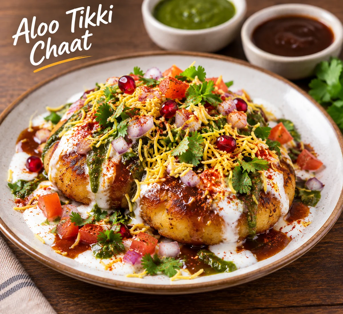 Aloo Tikki Chaat