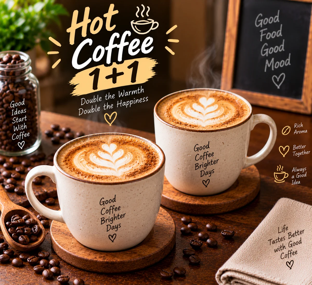 Hot Coffee 1+1