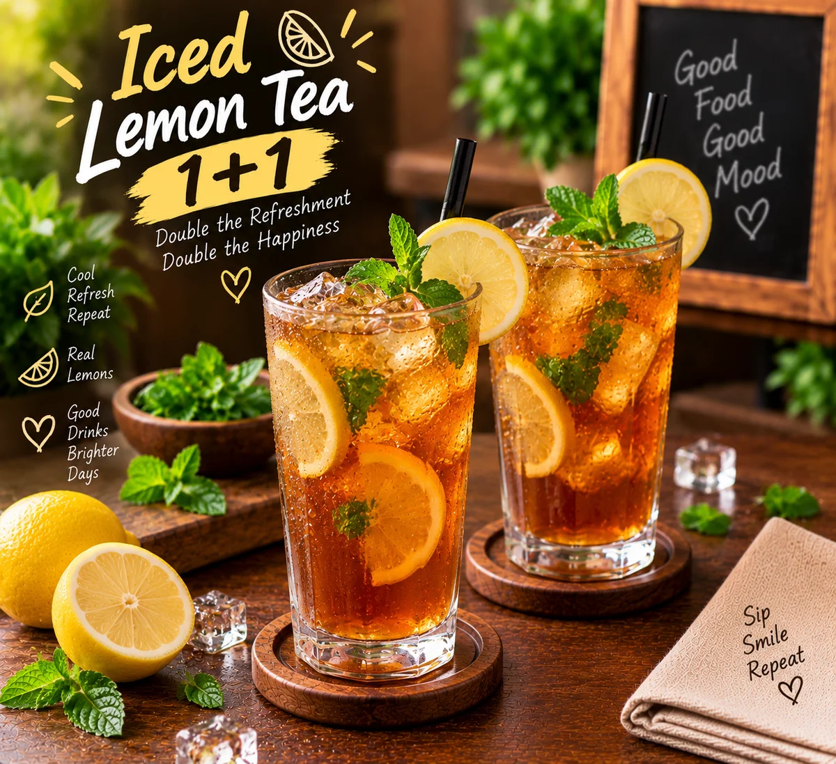 Iced Lemon Tea 1+1