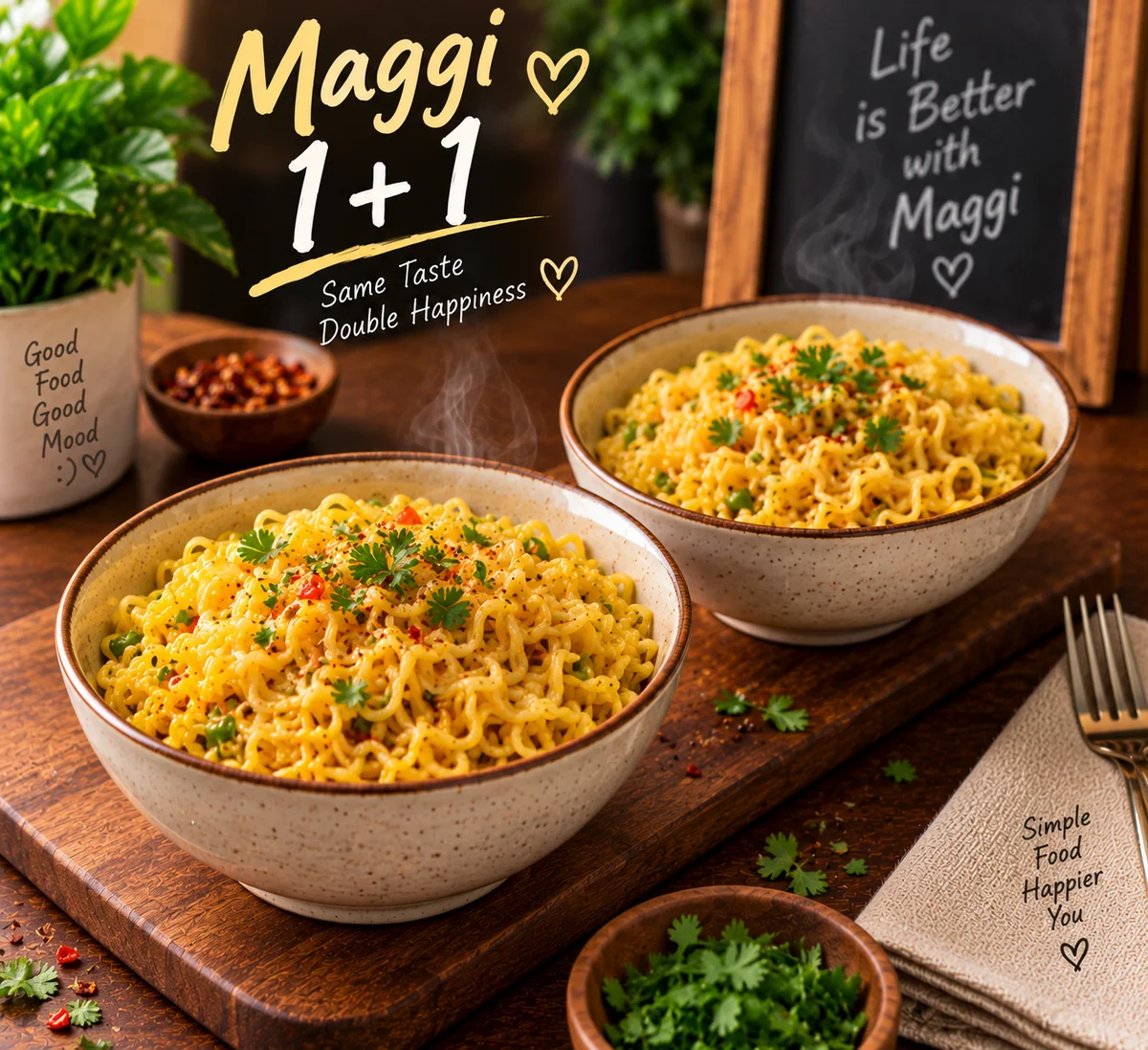 1+1 Maggi (plain)