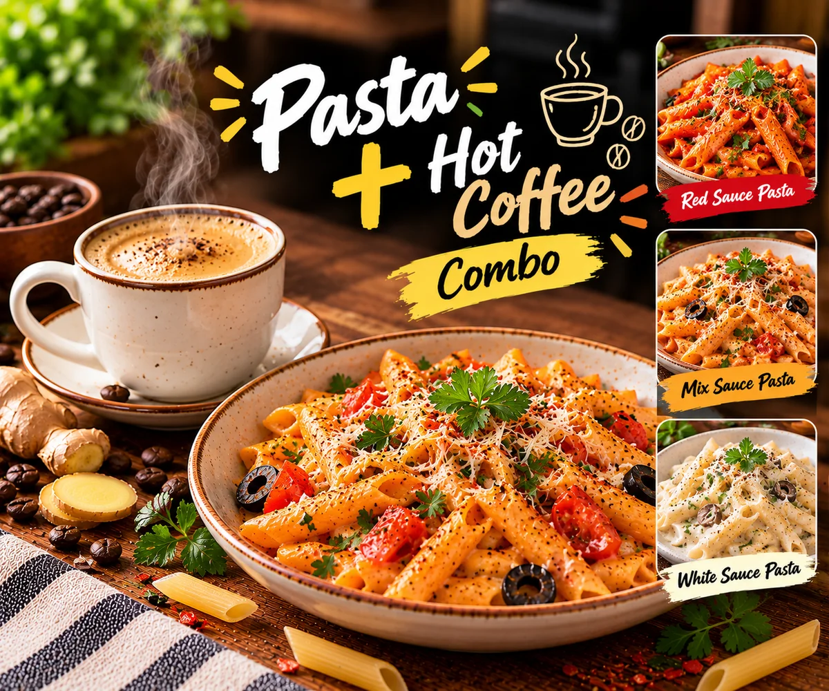 Pasta + Hot Coffee