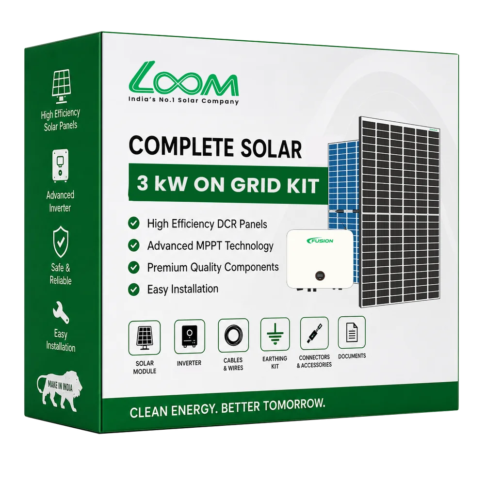 3KW On-Grid Solar System Kit – Complete Solar Solution for Homes & Small Businesses