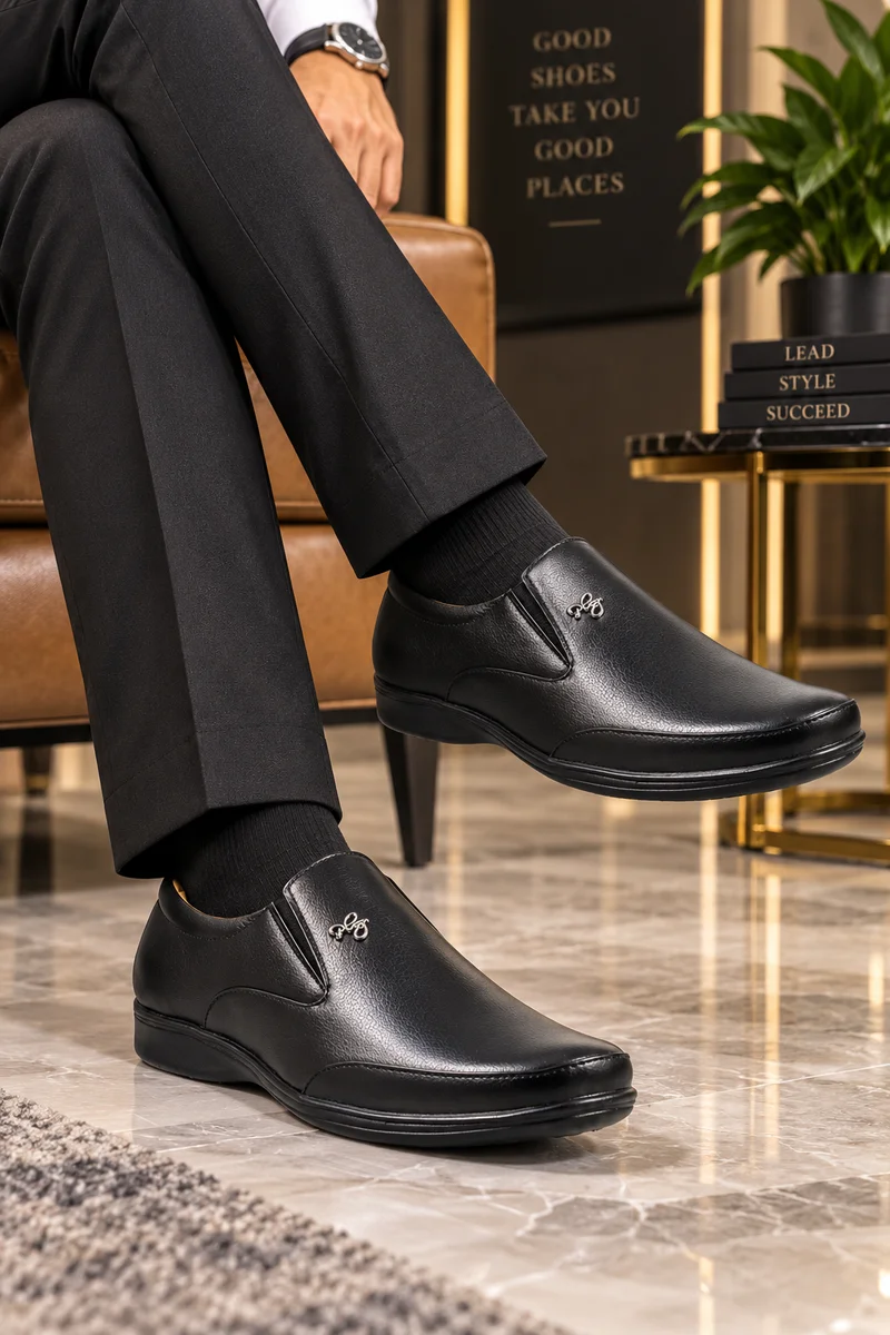 WUGO Men Black Shoe โ Maplle