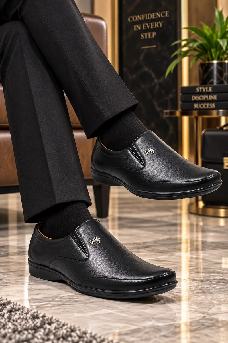 WUGO Men Black Shoe โ Maplle