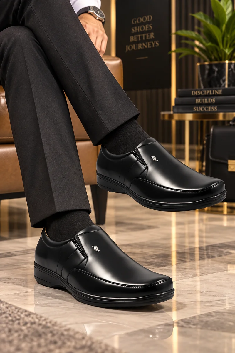 WUGO Men Black Shoe โ Maplle