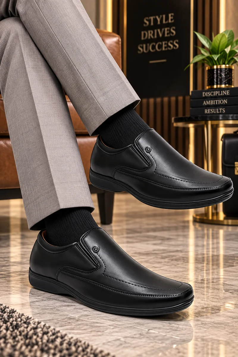 WUGO Men Black Shoe โ Maplle