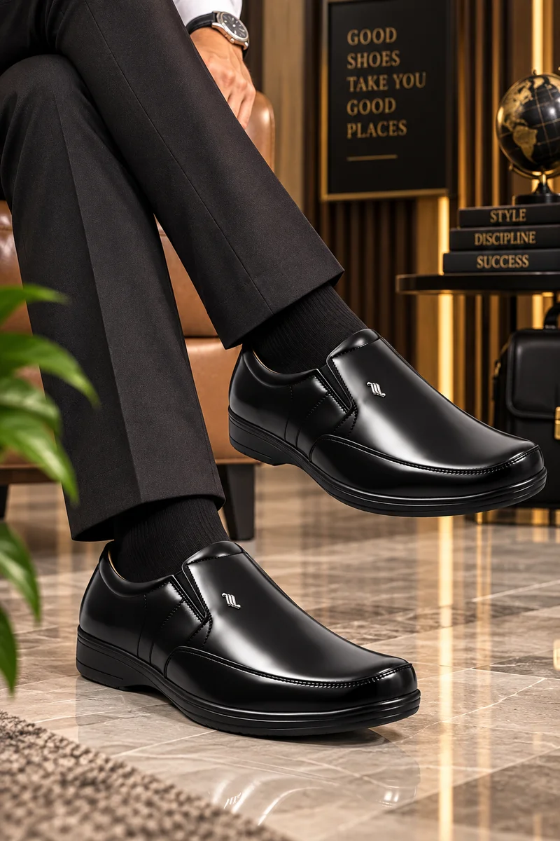 WUGO Men Black Shoe โ Maplle