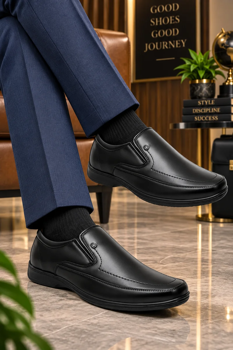 WUGO Men Black Shoe โ Maplle