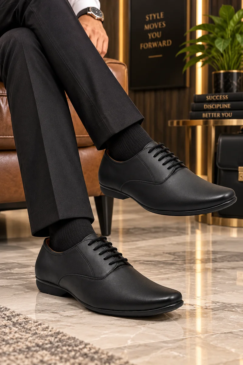 WUGO Men Black Shoe โ Maplle