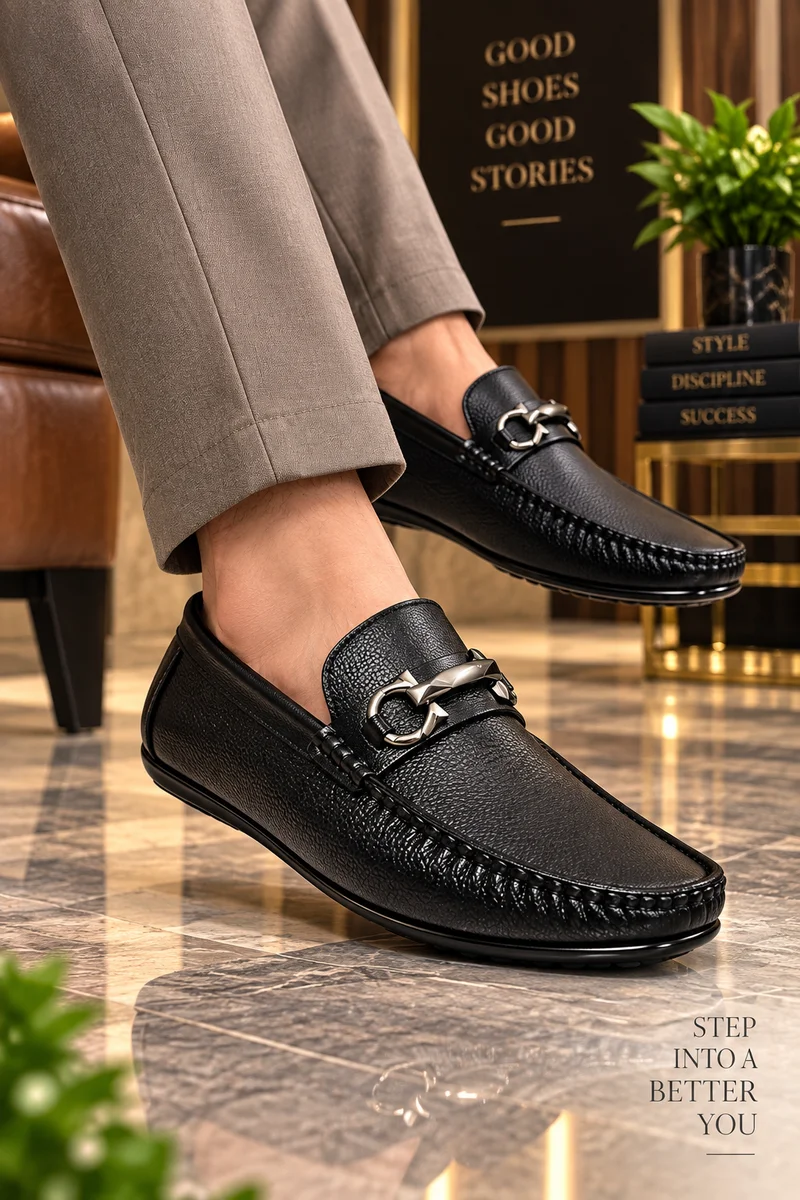 WUGO Men Black Shoe โ Maplle
