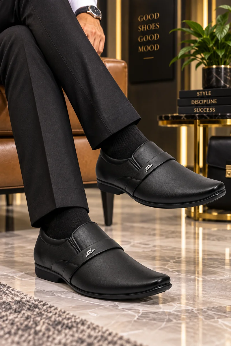 WUGO Men Black Shoe โ Maplle