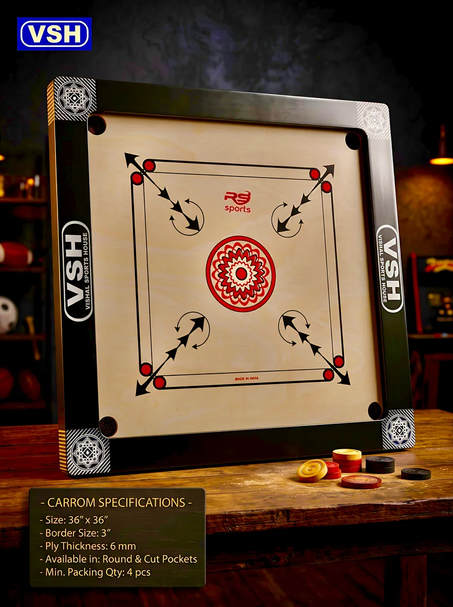 Vsh carrom board club 6 mm ply