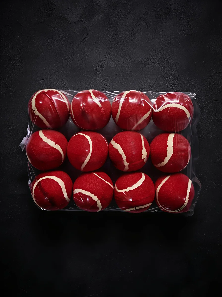 Bsh cricket cotton ball red colour