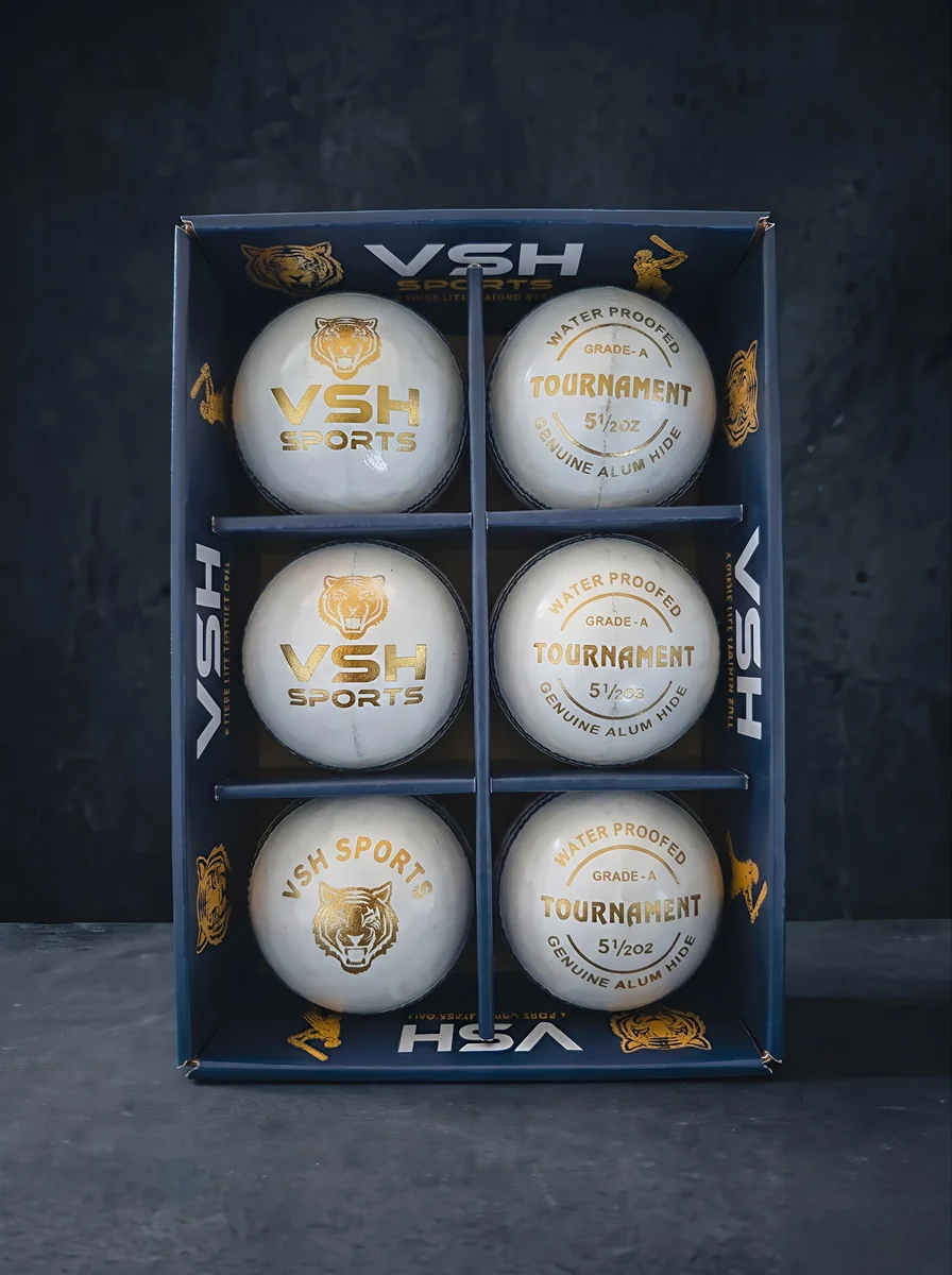 Leather ball 40 over turnament white