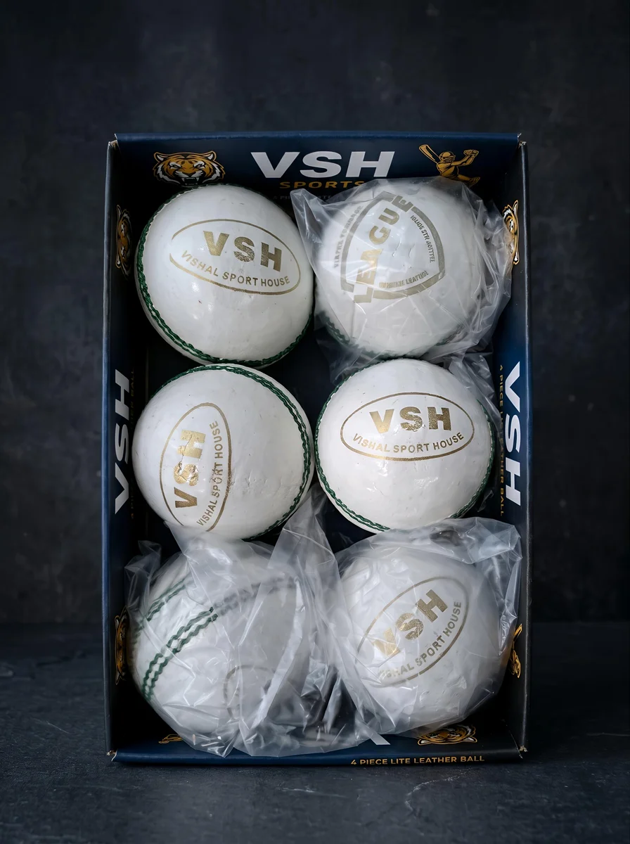 Leather ball 30 over 4 piece white