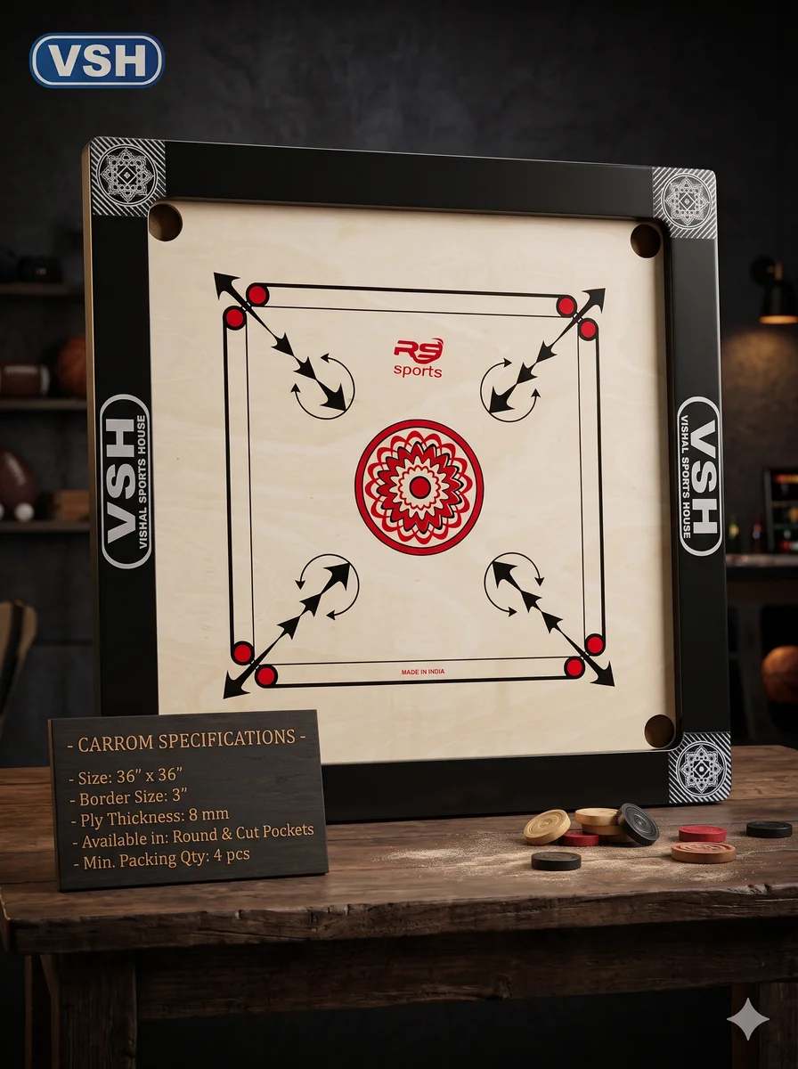 VSH Carrom board club 8 mm ply