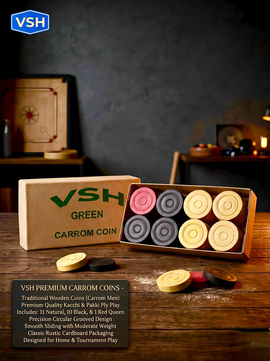 VSH Carrom Coin Wooden Low quality