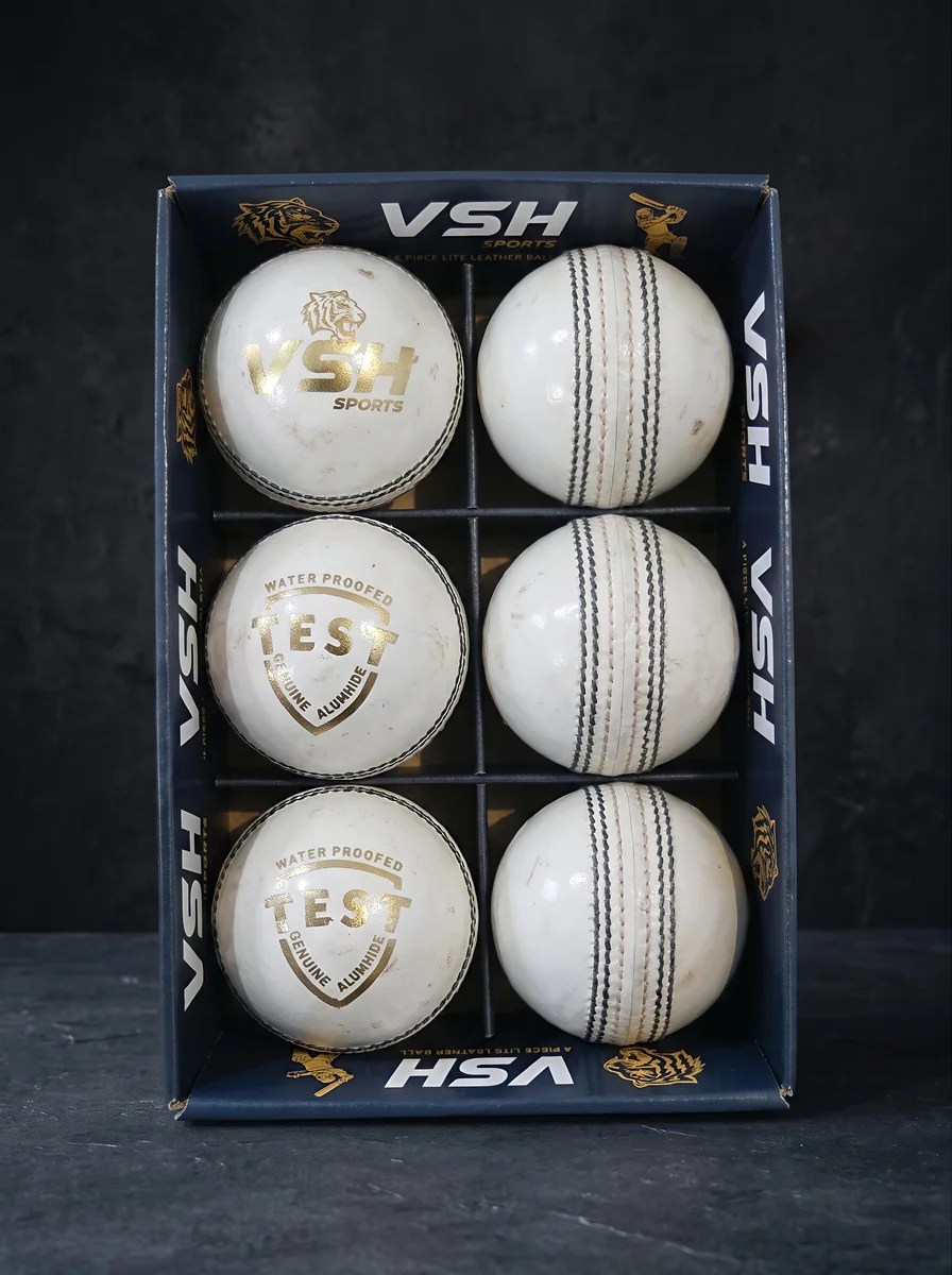 Vsh leather ball 50 over test white
