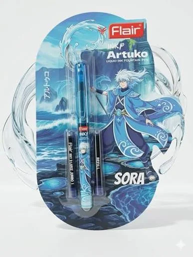 Flair Artuko Designer Fountain Pen with 2 Ink Cartridges