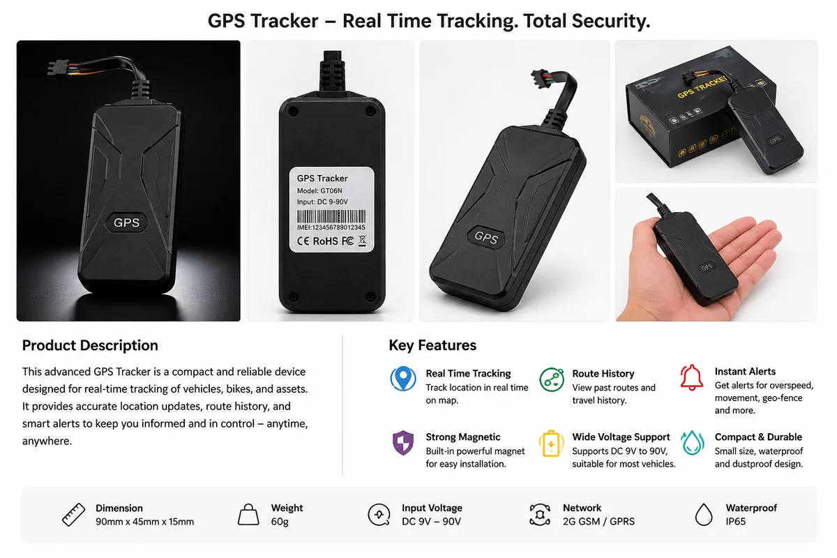 Smart GPS Tracker – Real-Time Vehicle Tracking System