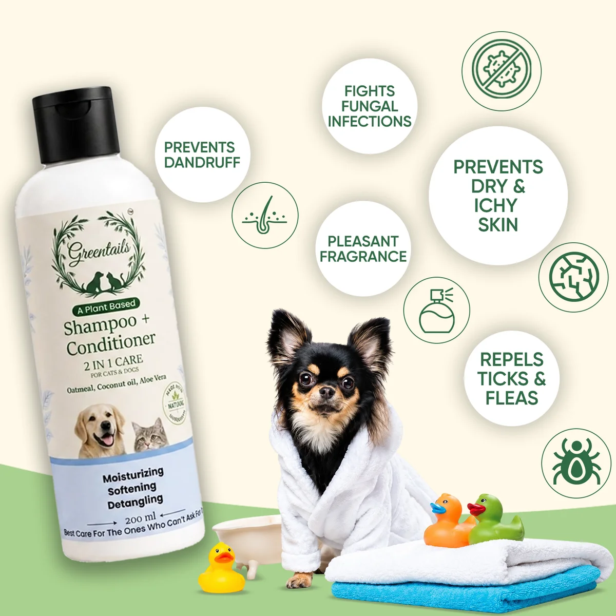 Greentails Shampoo + Conditioner 200Ml 6