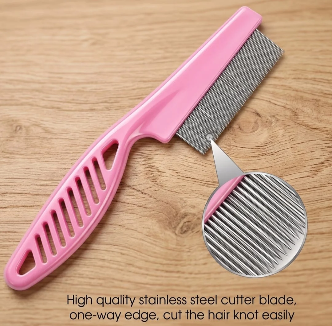 Pet Hair Remover Comb For Dog And Cat - Pack Of 2 4
