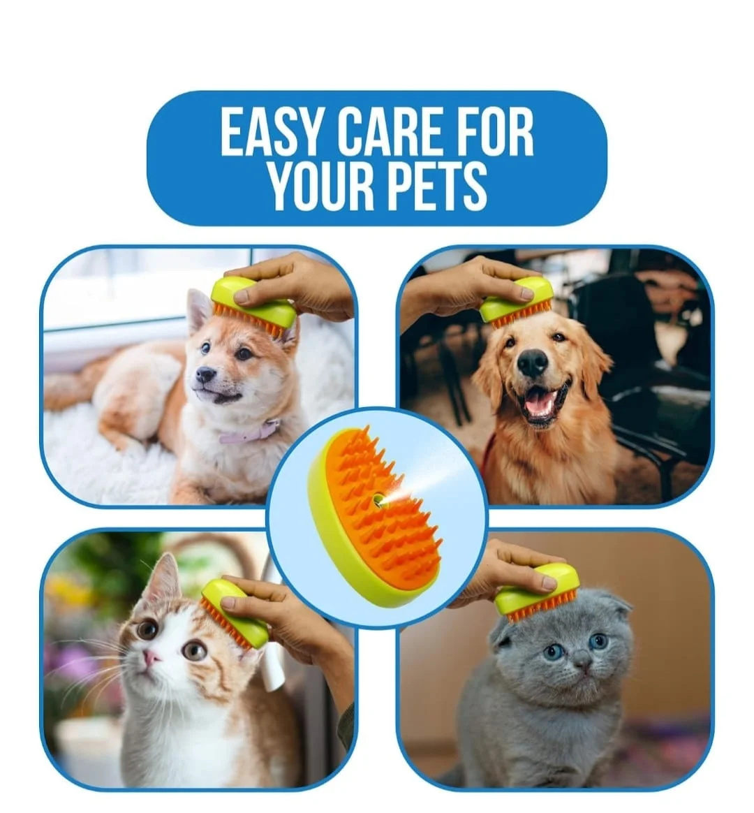 Pet Steam Brush For Cat And Dog 4