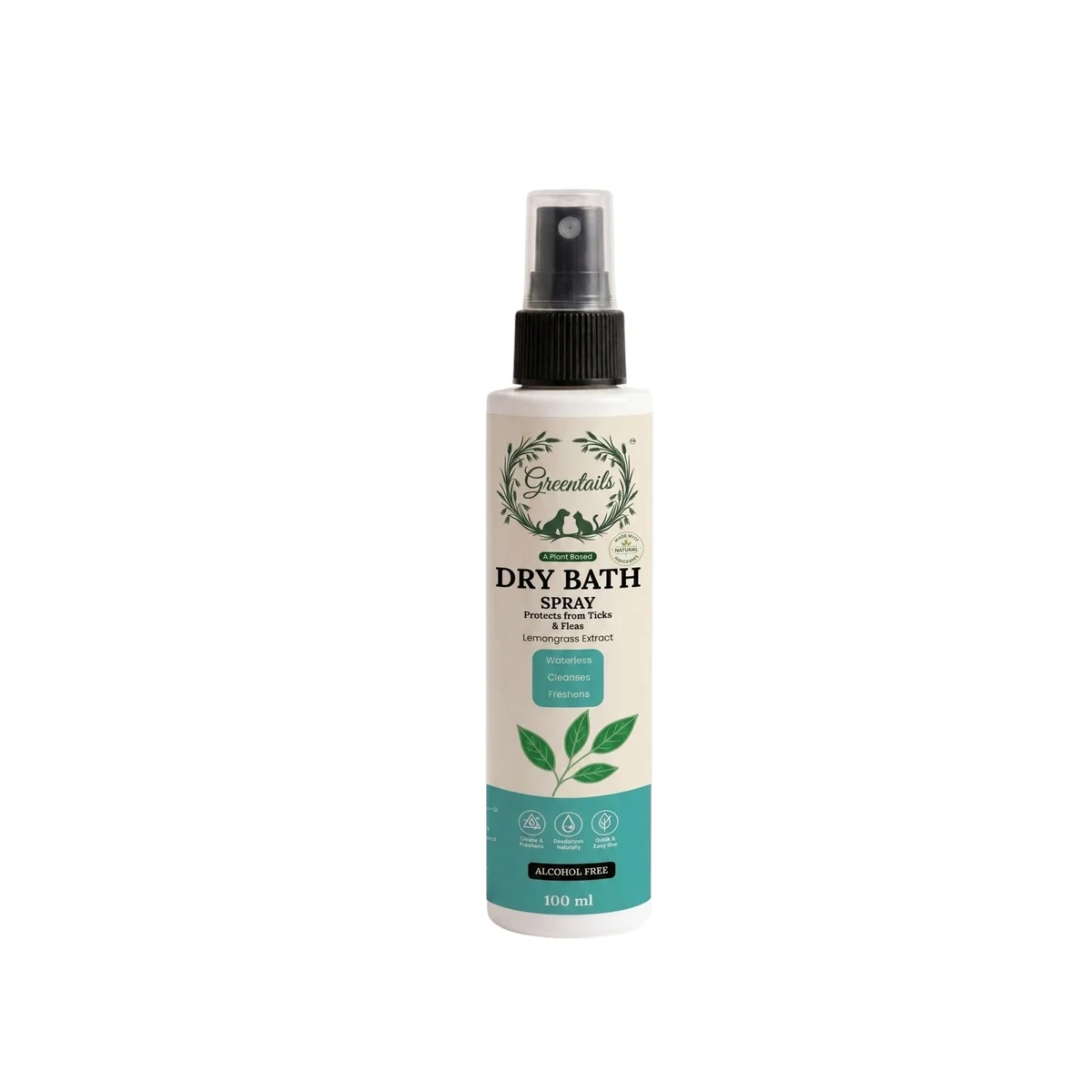 Greentails Dry Bath Spray For Pets