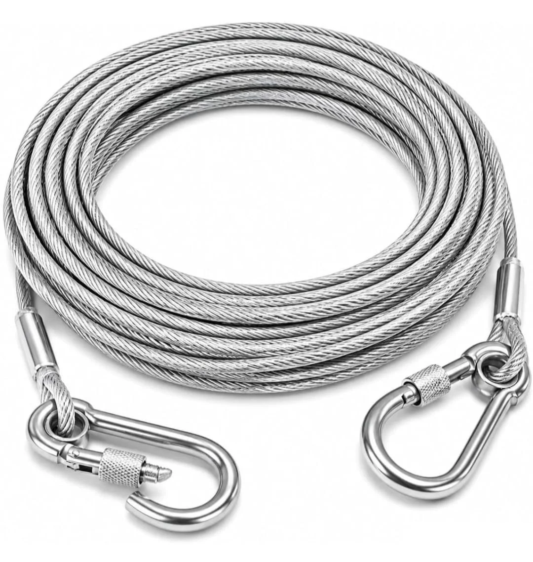 Heavy Duty Stainless Steel Wire Chain For Pets 5 Metre