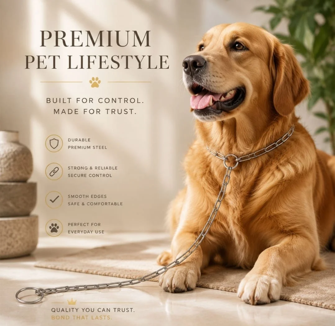 Heavy Duty Dog Chain Leash 67 Inch Stainless Steel 6