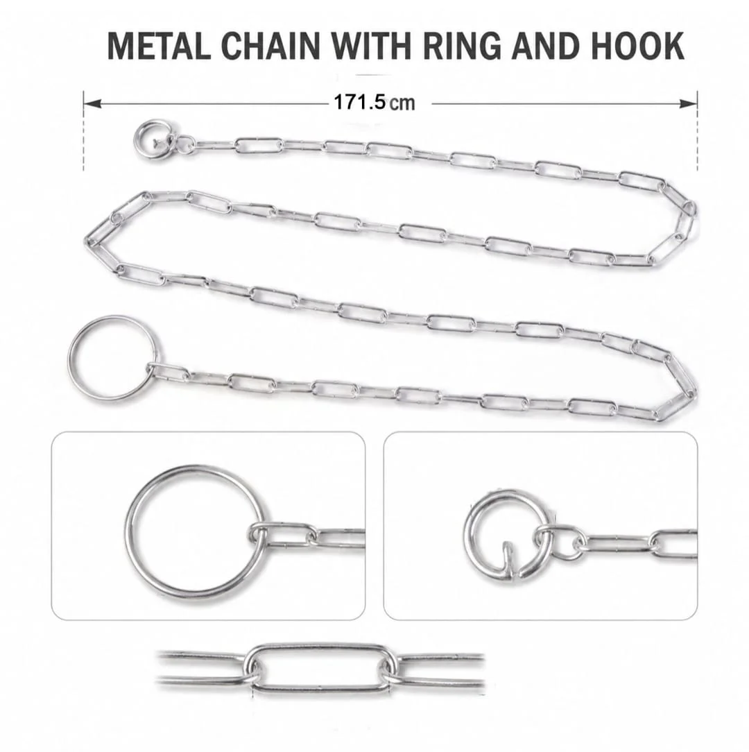 Heavy Duty Dog Chain Leash 67 Inch Stainless Steel 5