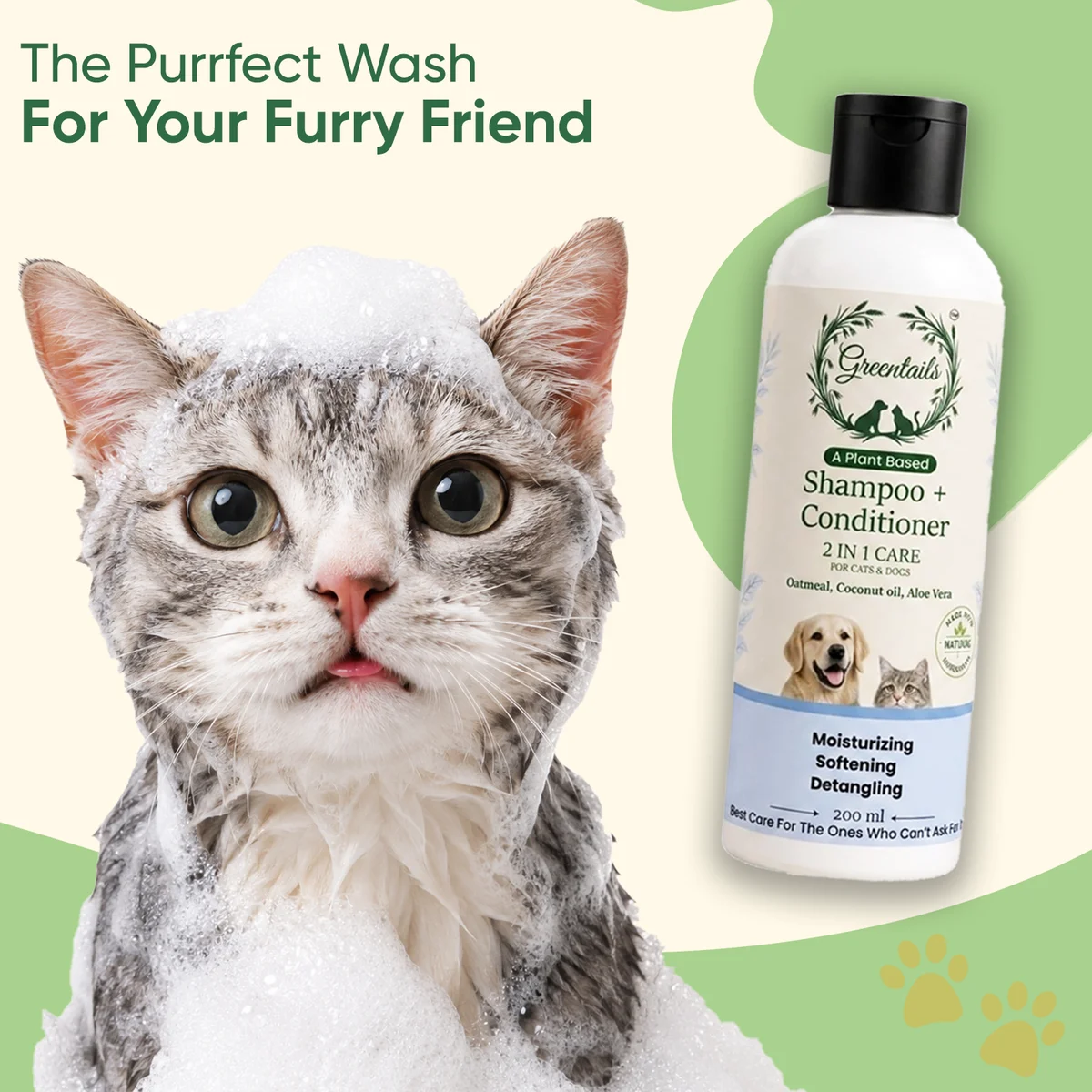 Greentails Shampoo + Conditioner 200Ml 3