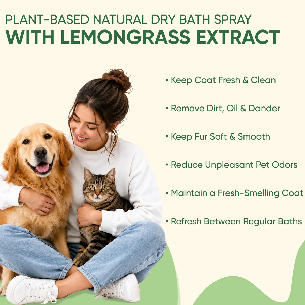 Greentails Dry Bath Spray For Pets 6