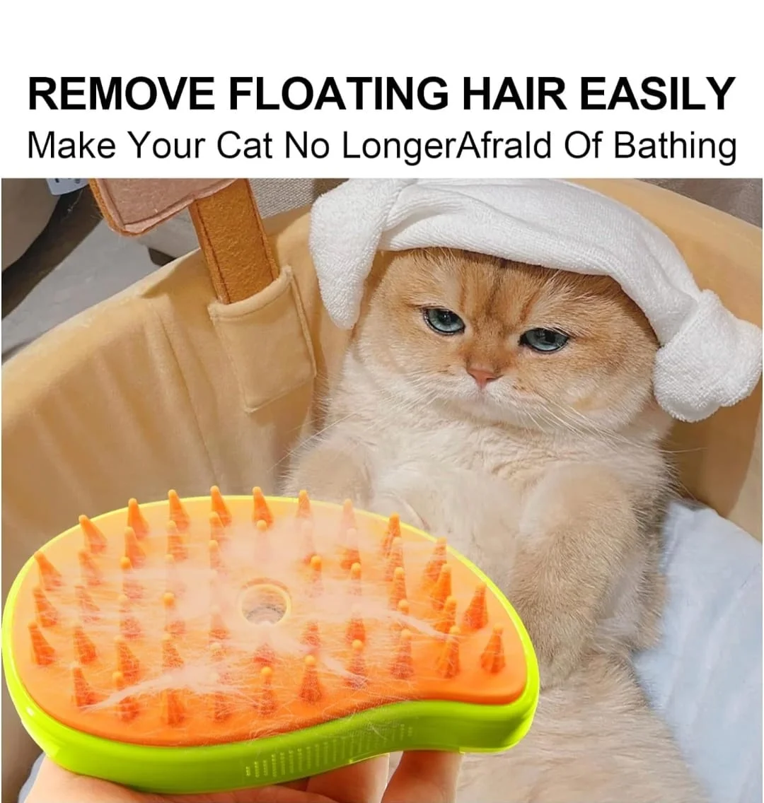 Pet Steam Brush For Cat And Dog 3