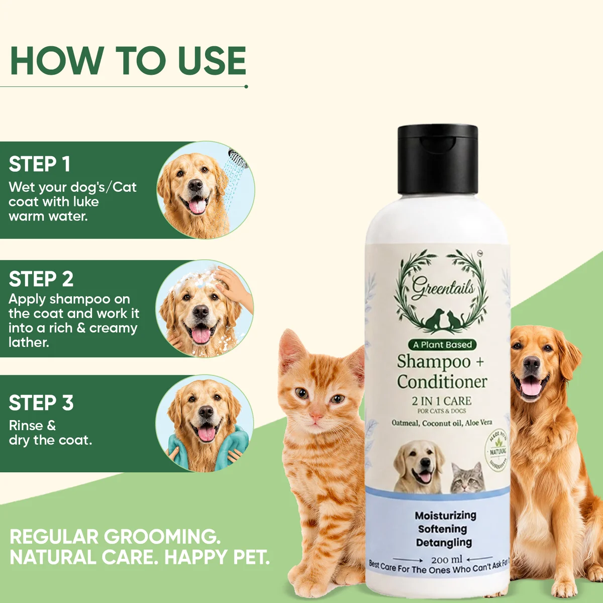 Greentails Shampoo + Conditioner 200Ml 8