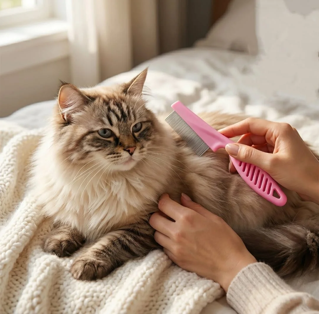 Pet Hair Remover Comb For Dog And Cat - Pack Of 2
