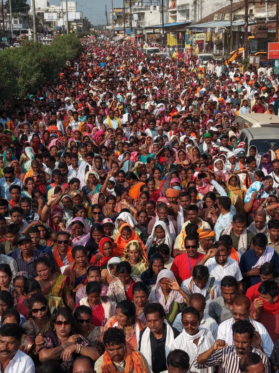 कोंडागांव में सर्व पिछड़ा वर्ग समाज का विशाल महाप्रदर्शन, आरक्षण की मांग को लेकर हजारों की संख्या में पहुंचे