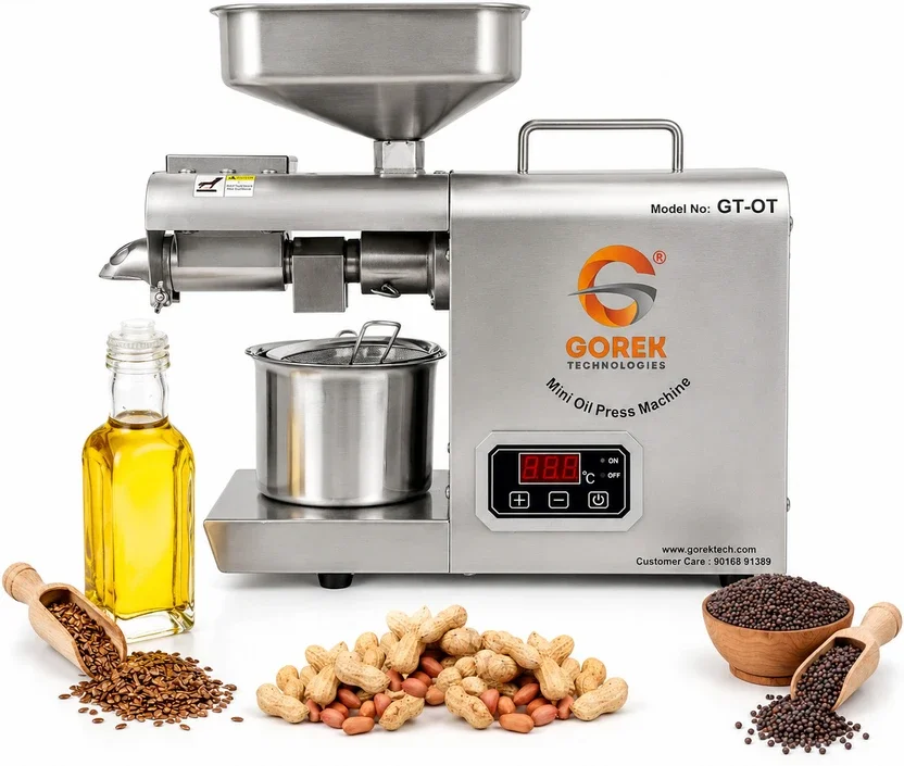 गोरेक टेक्नोलॉजीज़ GT-OT Oil Press/Maker Machine With Simplified Digital Temp Controller 600 W फूड प्रोसेसर