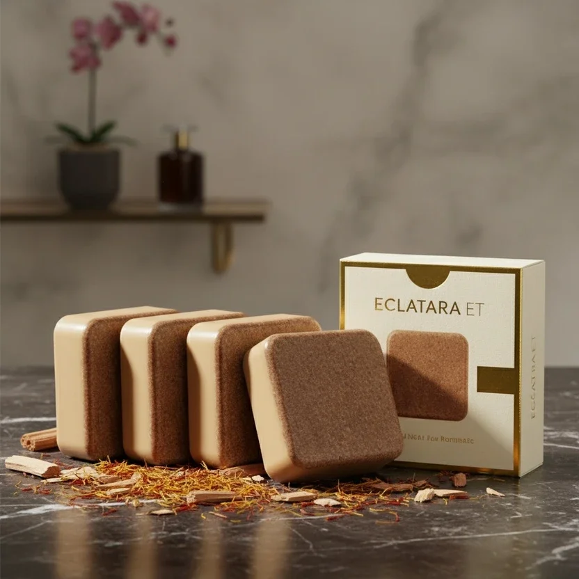 ECLATARA ET Sandalwood Herbal Soap with Rich Aroma and Skin Care