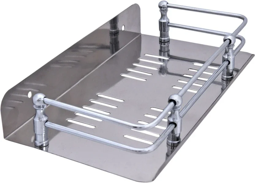bahulya Multi Purpose kitchen and Bathroom Rack (9 inch) स्टील वॉल शेल्फ