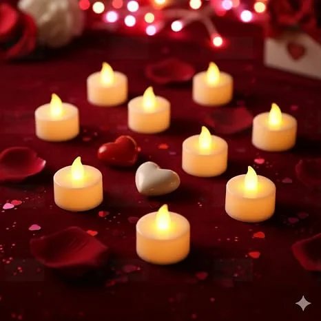 Rechargeable Flameless LED Tea Lights (Pack of 6)