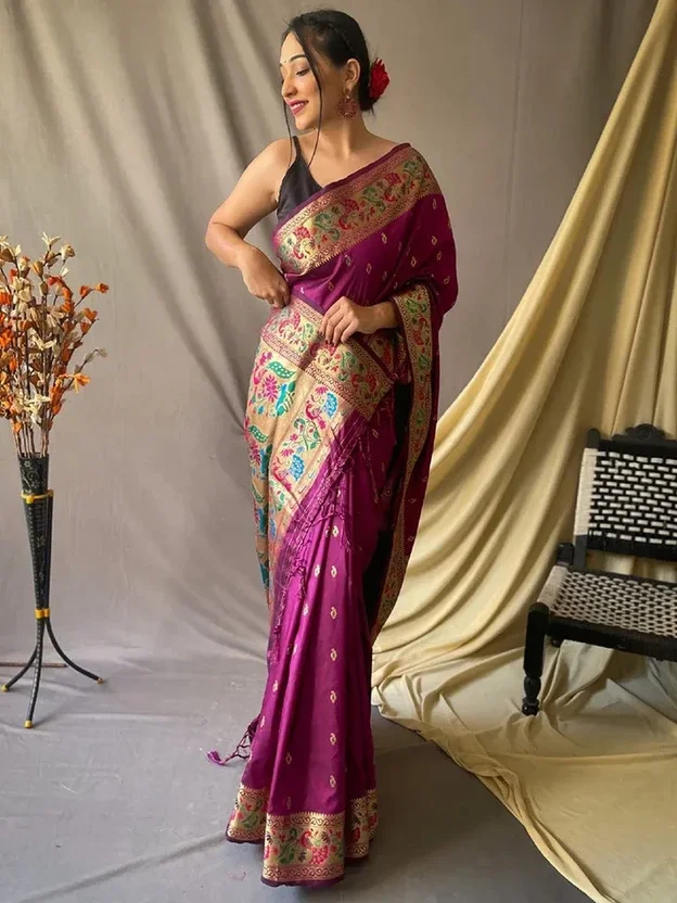 Abhilipsa Woven Banarasi Pure Silk Saree