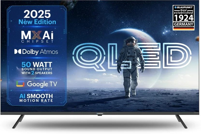 ब्लौपूंक्ट क्वांटम डॉट 126.0 cm (50.0 inch) QLED अल्ट्रा HD (4K) स्मार्ट गूगल TV के साथडॉल्बी अटमोस | 50 वॉट्स साउंड आउटपुट |ऐ पीक चिपसेट | ऐ स्मूथ मोशन रेट | हदर 10 विथ वीसीजी | गूगल असिस्टेंट