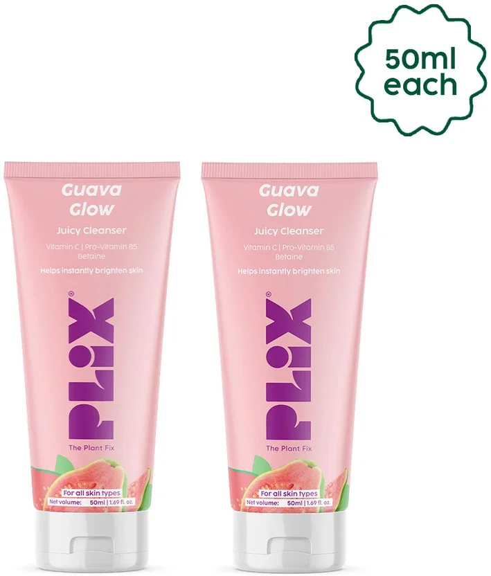 द प्लांट फिक्स प्लिक्स Guava Juicy Cleanser Gel Combo For Skin Brightening All Skin Types 50ml