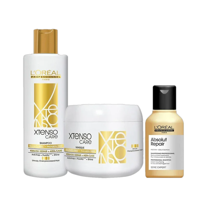 लोरियल प्रोफेशनल Xtenso Care Sulfate-Free Shampoo & Masque with Free Absolut Repair Mini Shampoo