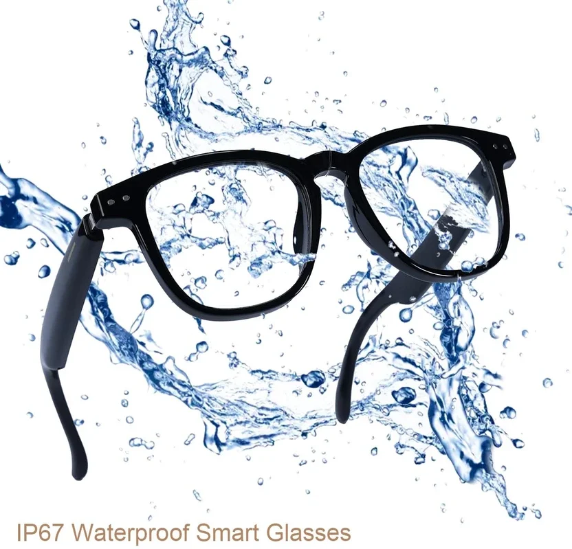 Divine creation AI Smart Glasses with Anti Blue Light Lens,Bluetooth Calling Wireless Audio C92