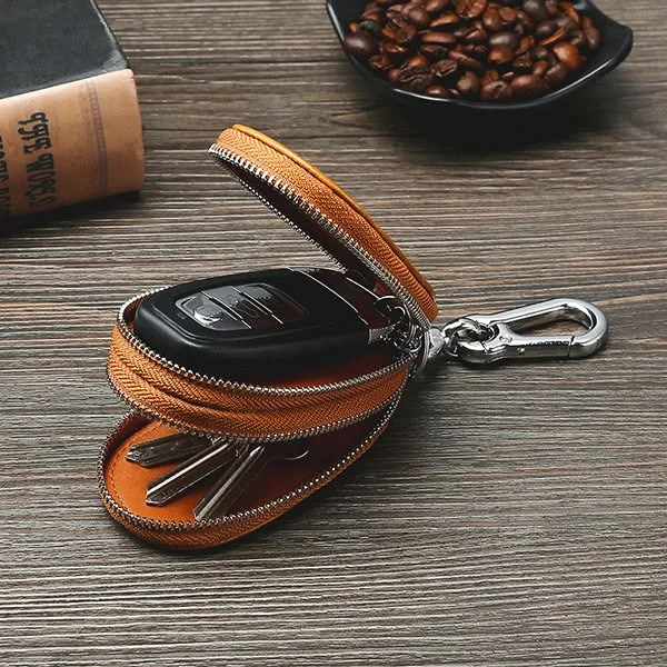 Leather keychain
