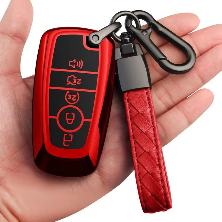Leather keychain