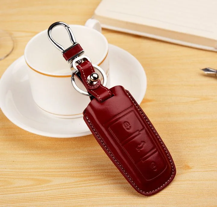 Leather keychain