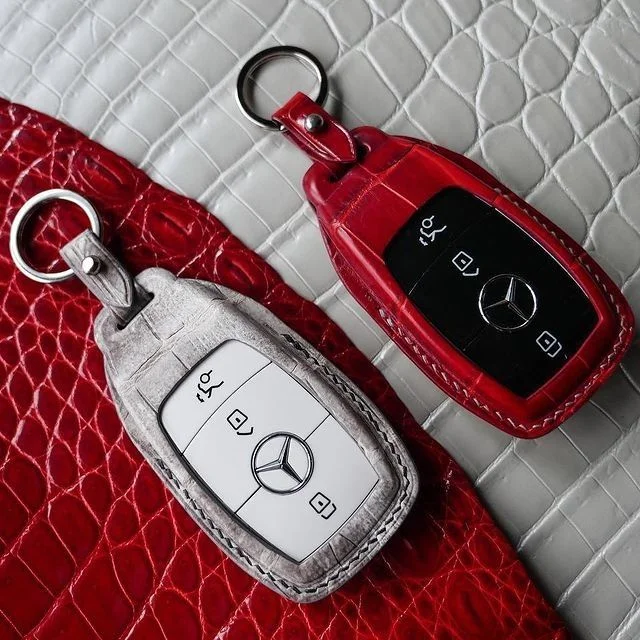 Leather keychain